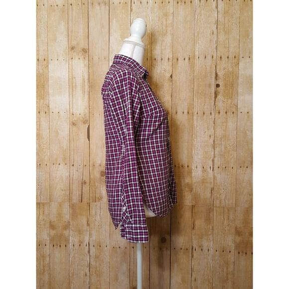 American Eagle Outfitters AEO Women's Plaid Purple Button Up Shirt Size S - Picture 3 of 9